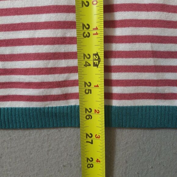 Dokotoo High Low Tank Top Womens L Striped Knit Sleeveless Blouse Christmas NWT - Picture 6 of 8